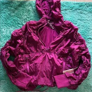 Free People Magenta Hooded Ski Jacket